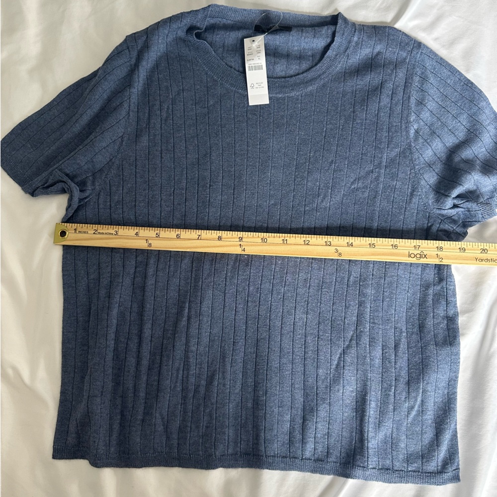 Silk cashmere blend tee top